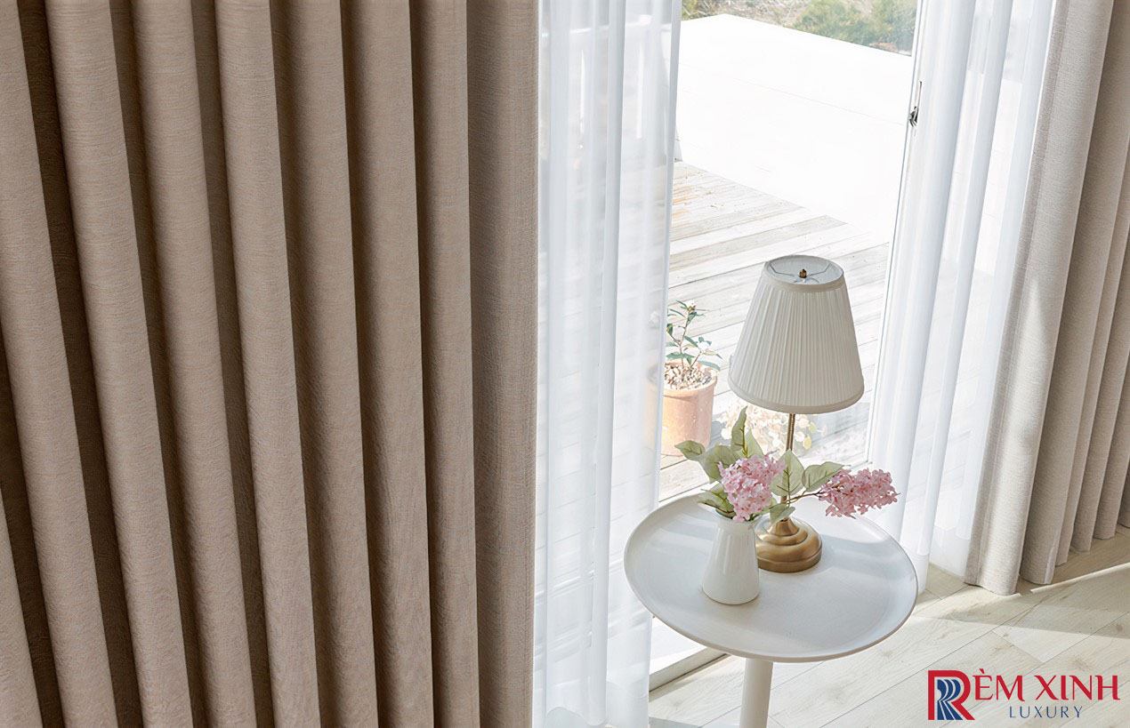 Rèm Vải Màu Be Nhạt Soft Beige 02