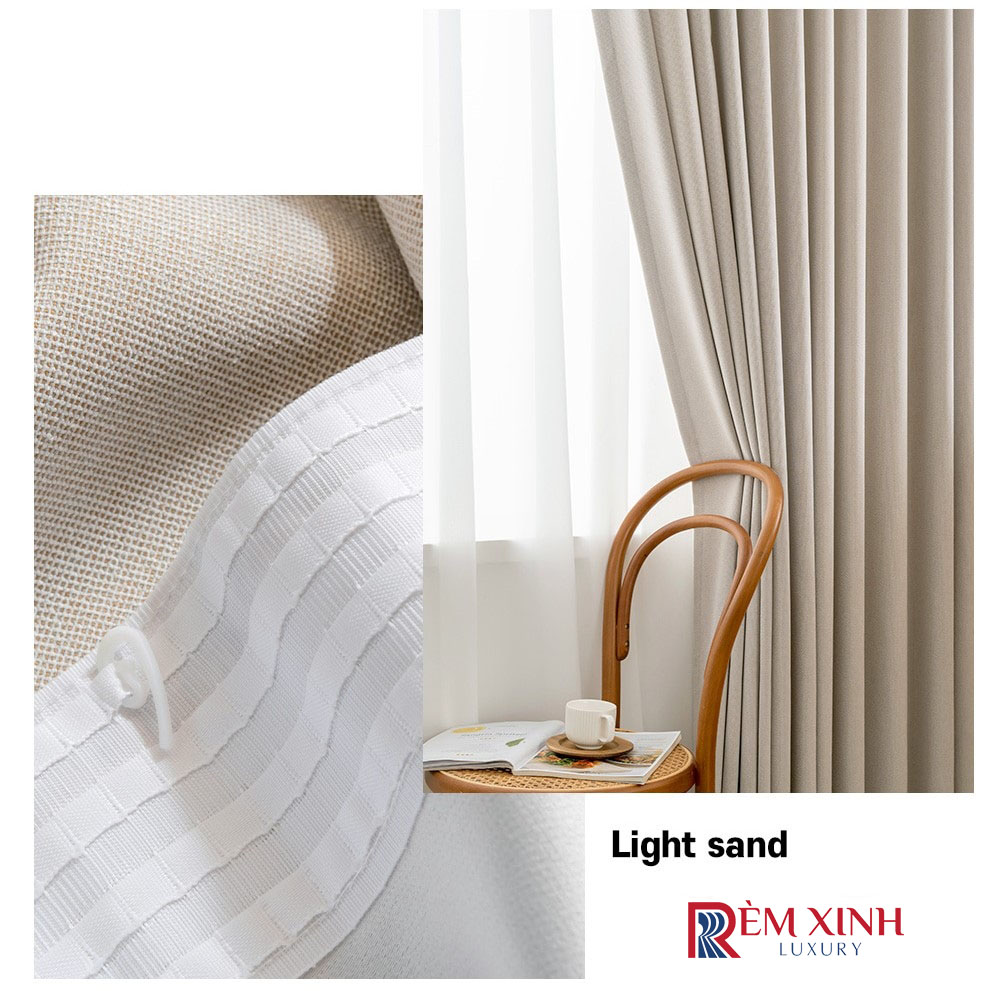 Rèm Vải Lightsand Màu Cát Mờ 01