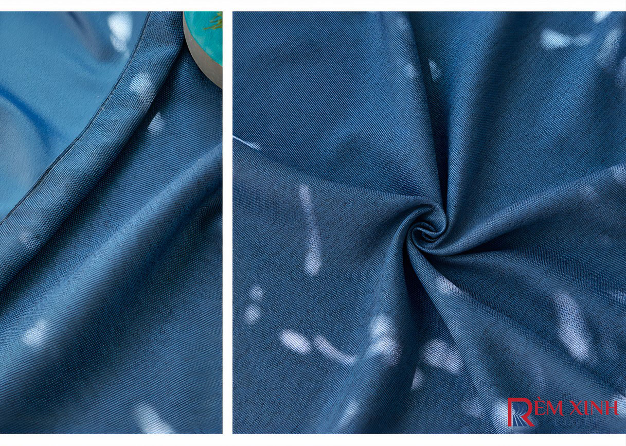 Rèm Vải Deep Blue - Màu Xanh Đậm 03