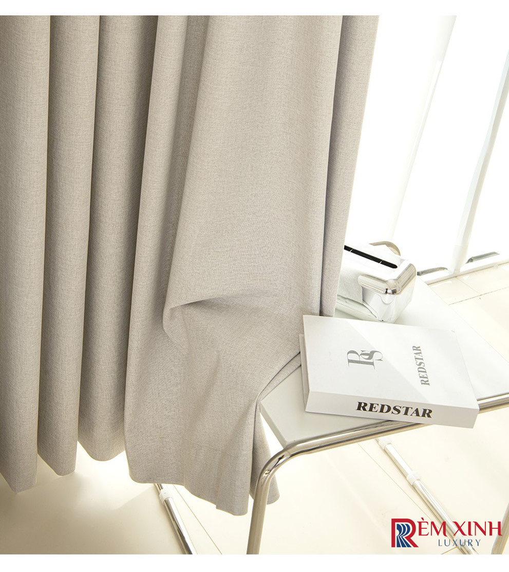 Rèm Vải Màu Be Beige 01