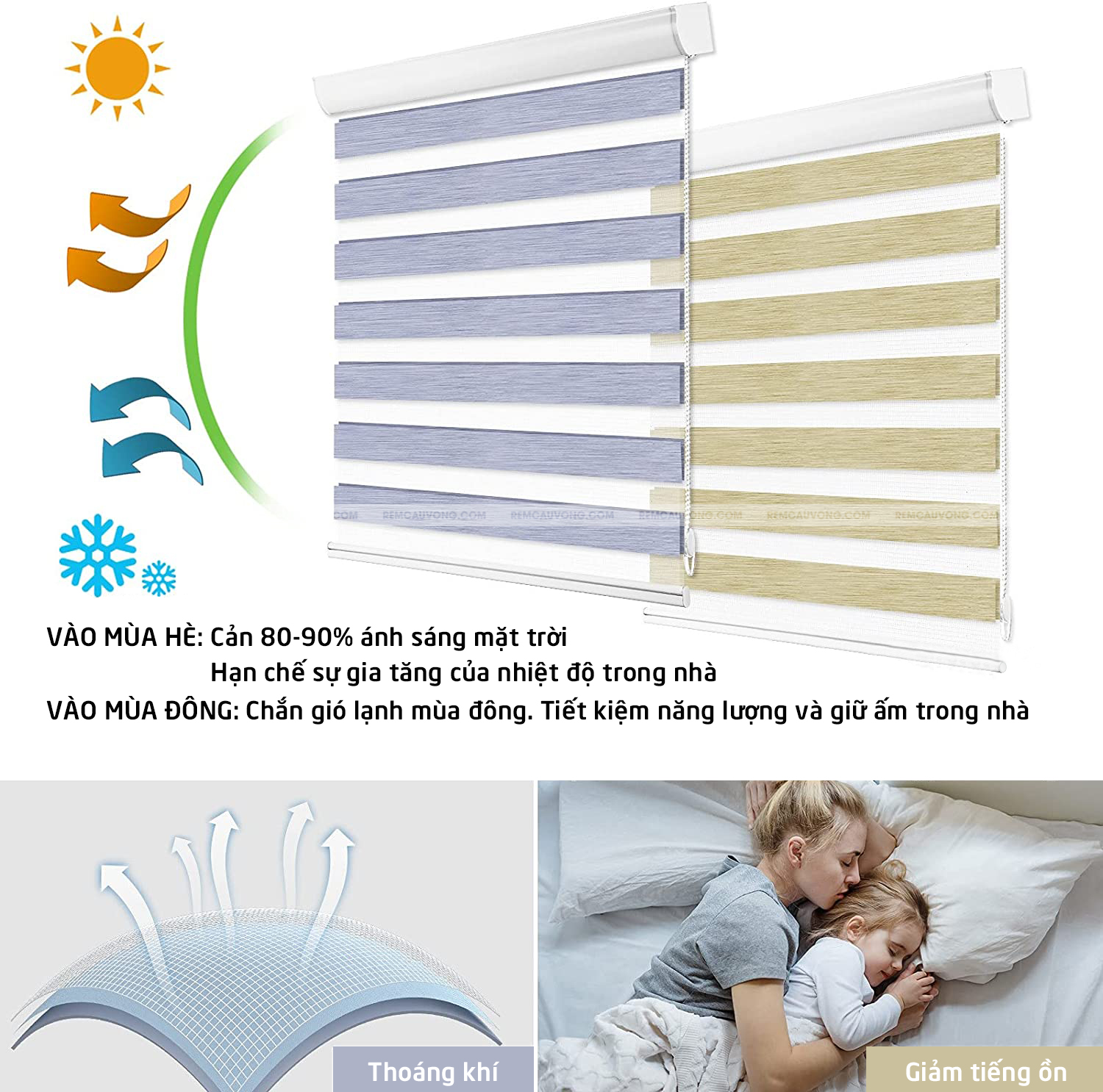 Lợi ích khi sử dụng Rèm Cầu Vồng